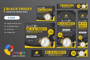 Download Watch Sale Black Friday HTML5 Banner Ads GWD Watch Sale Black Friday HTML5 Banner Ads GWD