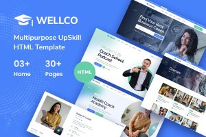 Download Wellco - Life Coach, Online Courses HTML Template