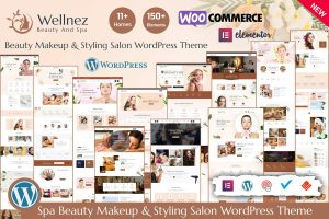 Download Wellnez – Beauty Spa Wellness WordPress Theme Wellnez is coded with beautiful and clean code and the power of Elementor. Fast & Easy to Customize!