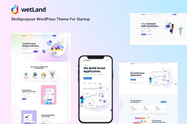 Download Wetland - MultiPurpose WordPress Theme for Startup Wetland is a creative WordPress theme for saas, software, startup, mobile app, agency related.