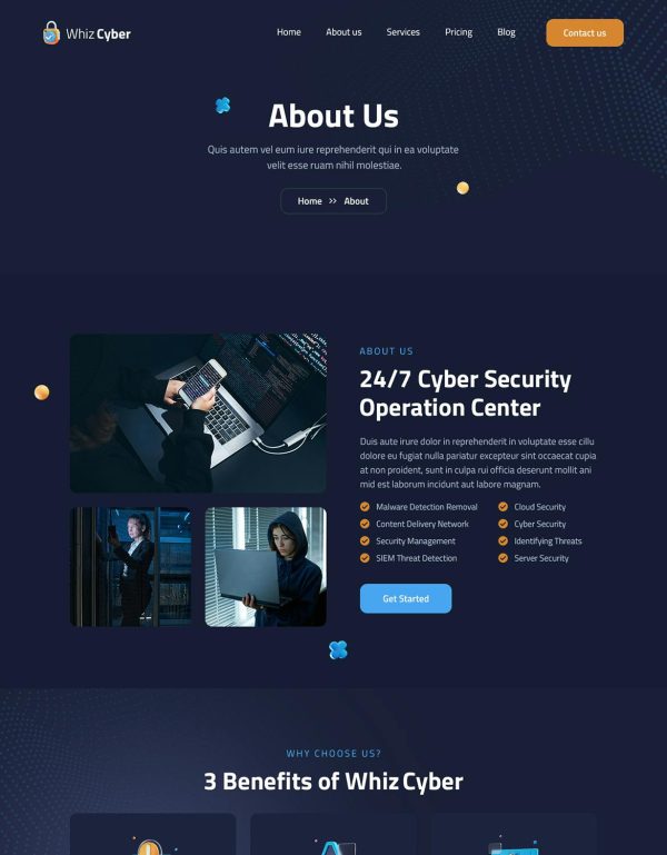 Download WhizCyber | Cyber Security WordPress Theme Cyber Security WordPress Theme