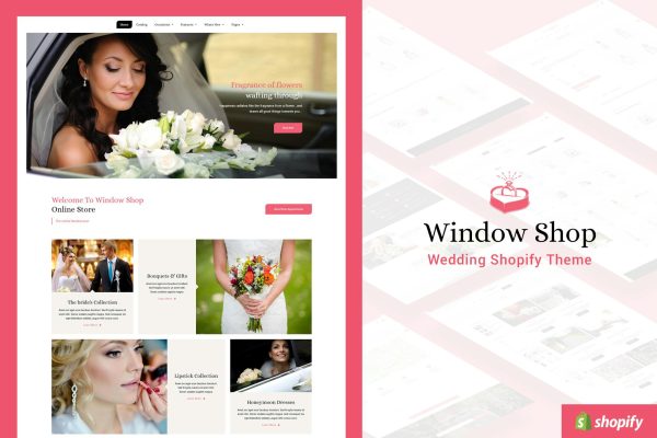 Download Window Shop - Wedding Shopify Store Wedding Cloths, Wedding Gift & Bridal Perfumes Online Store. Makeyp, Body Care & Cosmetics Shopify.