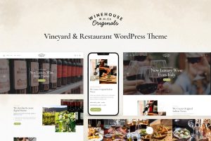 Download Wine House Vineyard & Restaurant Liquor Store WordPress Theme