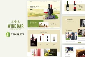 Download WineBar - Wine Alcohol Liquor Shop Shopify Theme Wine Shop, Liquor Store eCommerce Theme. Online Alcohol Shopping, Adult Drug Store Shopify Template.