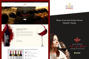 Download Winee - Wine, Winery Shopify Theme Wine Shop, Winery Products Sales and Information Website Shopify Theme. Online Wine Store!
