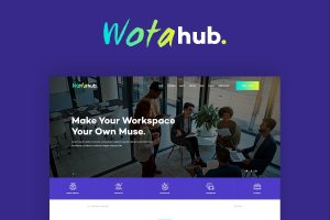 Download WotaHub Coworking Space WordPress Theme