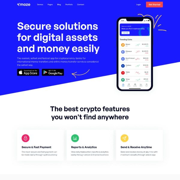 Download Xmoze - Saas Software Startup WordPress Saas Software Startup App Agency