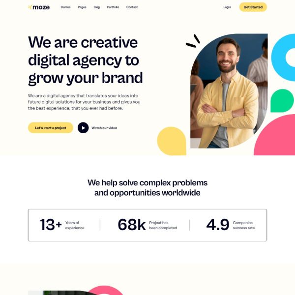 Download Xmoze - Saas Software Startup WordPress Saas Software Startup App Agency