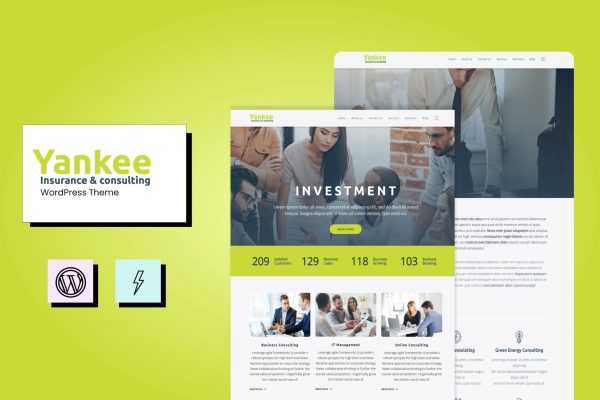 Download Yankee - Insurance & Consulting WordPress Theme Insurance & Consulting WordPress Theme