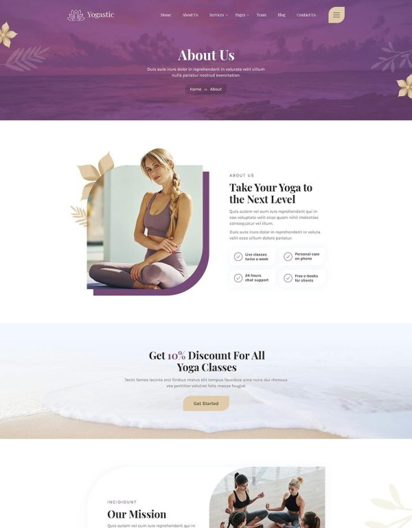 Download Yogastic | Yoga & Fitness WordPress Theme Yoga & Fitness WordPress Theme