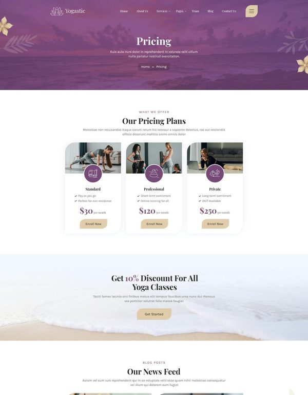 Download Yogastic | Yoga & Fitness WordPress Theme Yoga & Fitness WordPress Theme