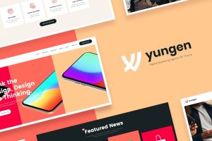 Download Yungen Modern Digital Agency Business WordPress Theme