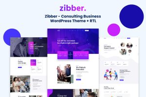 Download Zibber - Consulting Business WordPress Theme + RTL Zibber is a business multi-Purpose WordPress theme for all kinds of business consulting services