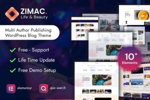 Download Zimac - Multi Author Publishing WordPress Theme Multi Author Publishing WordPress Theme