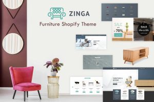 Download Zinga | Furniture Shopify Theme Furniture Shop, Sofa, Dinning Tables, Interior Design & Curtain, Blinds Online eCommerce Store Theme
