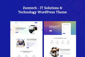 Download Zumtech IT Solutions & Technology WordPress Theme Technology, IT, Agency, Startup WordPress Theme