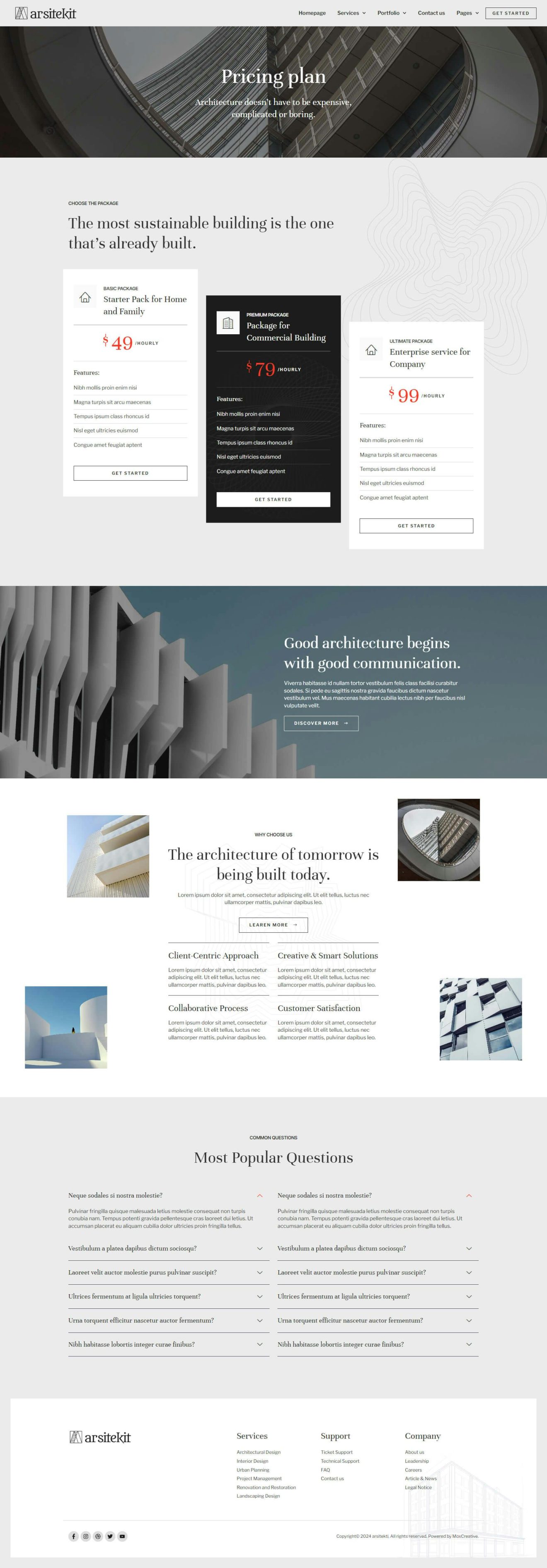 ArsiteKit - Architecture & Construction Elementor Pro Template Kit ...