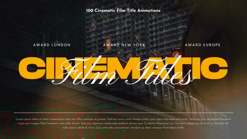 Download 100 Cinematic Titles for Premiere Pro Premiere Pro Template