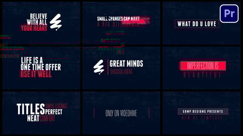 Download 15 Minimal Titles Premiere Pro Template
