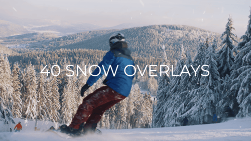 Download 40 Snow Overlays After Effect Template