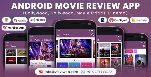 Android Movie Review App (Bollywood, Hollywood, Movie Critics, Cinema ...