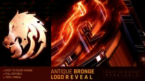 Download Antique Bronge Logo Reveal After Effect Template