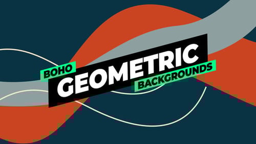 Download Boho Geometric Backgrounds After Effect Template