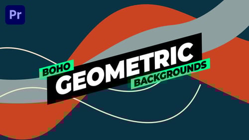 Download Boho Geometric Backgrounds Premiere Pro Template
