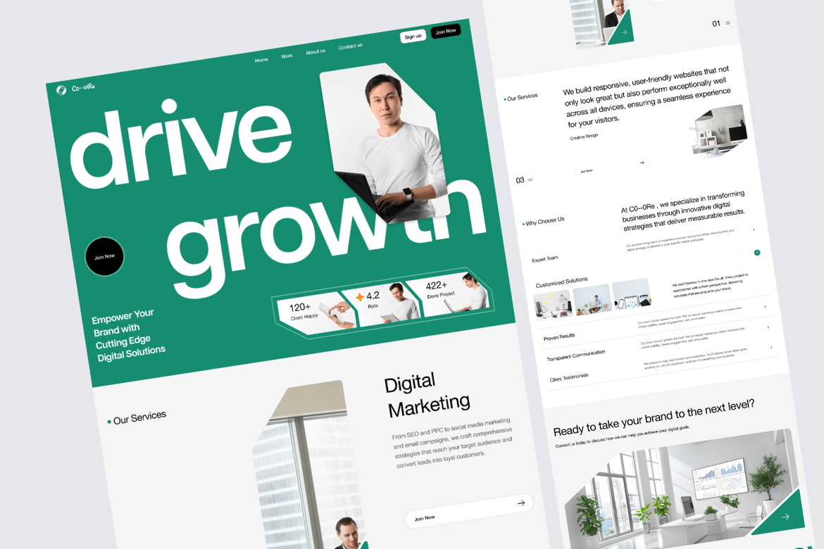 Download C0--0Re - Digital Marketing Figma Design