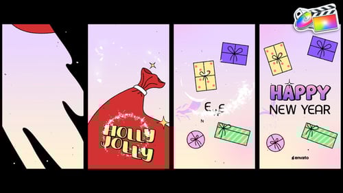 Download Christmas Gifts Logo Stories for FCPX Apple Motion Template