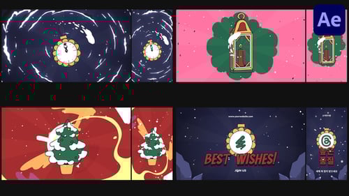 Download Christmas Morphing Logo Opener After Effect Template