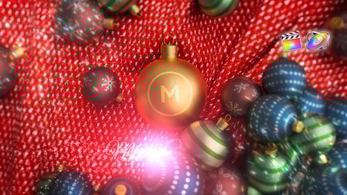 Download Christmas Ornament Logo Reveal Apple Motion Template