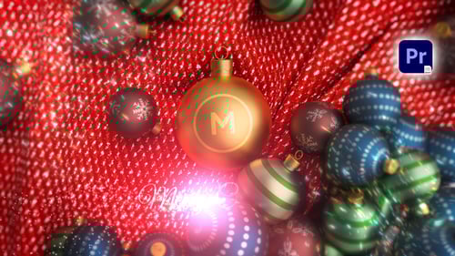 Download Christmas Ornament Logo Reveal Premiere Pro Template