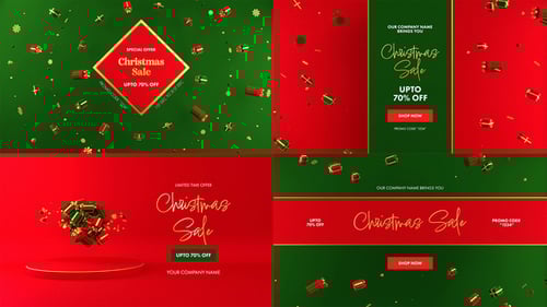 Download Christmas Sale Pack After Effect Template