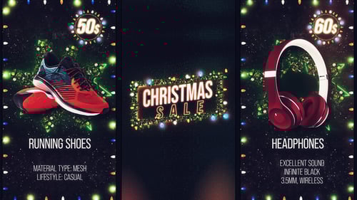 Download Christmas Sale Promo After Effect Template