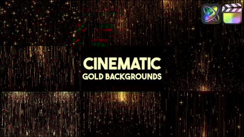 Download Cinematic Gold Backgrounds for FCPX Apple Motion Template
