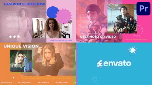Download Colorful Fashion Slides for Premiere Pro Premiere Pro Template