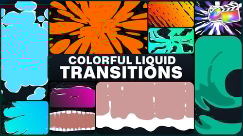 Download Colorful Liquid Transitions for FCPX Apple Motion Template