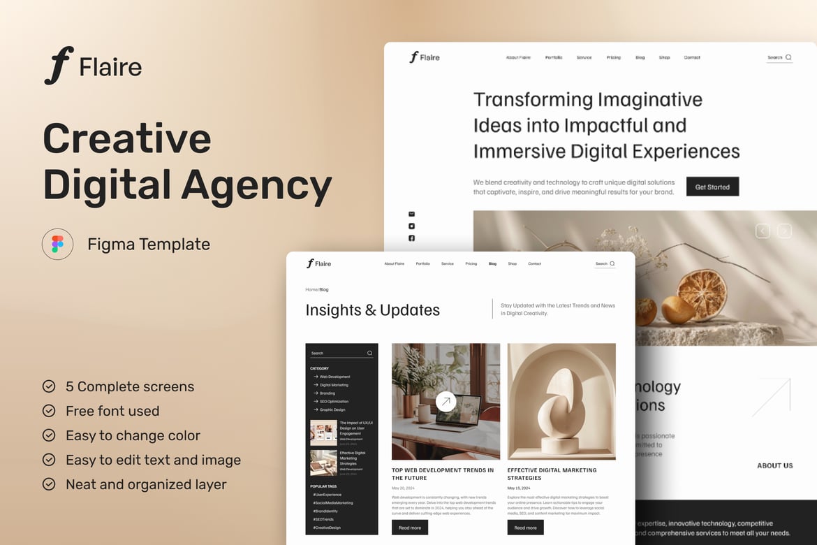 Download Creative Digital Agency Website Figma Design