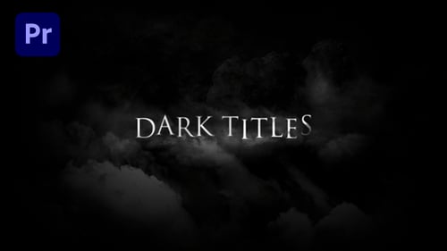 Download Dark Titles Premiere Pro Template