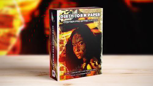 Download Dirty Torn Paper Film Burn Transition for Premiere Pro Premiere Pro Template