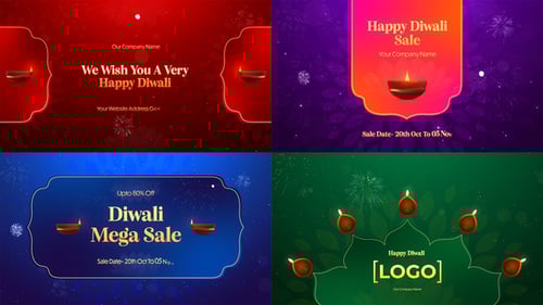 Download Diwali Wishes & Sale Pack After Effect Template