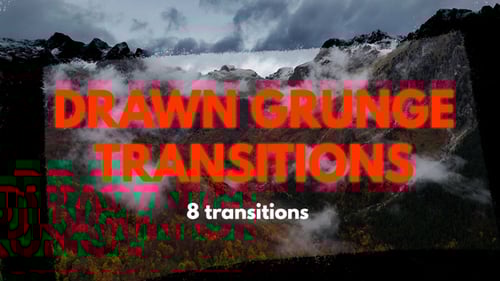 Download Drawn Grunge Transitions Premiere Pro Template