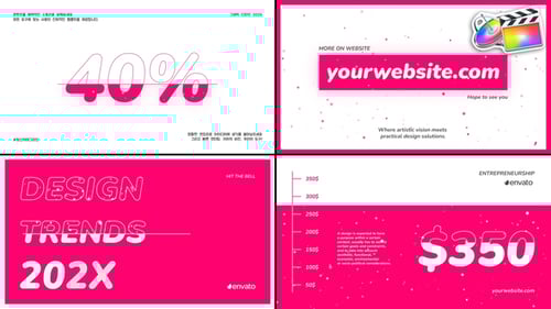 Download Dynamic Typography Scenes for FCPX Apple Motion Template