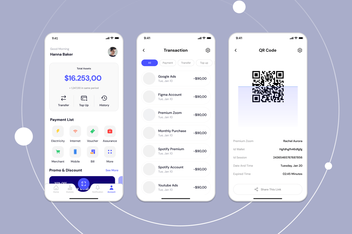 Download E-wallet Figma Design