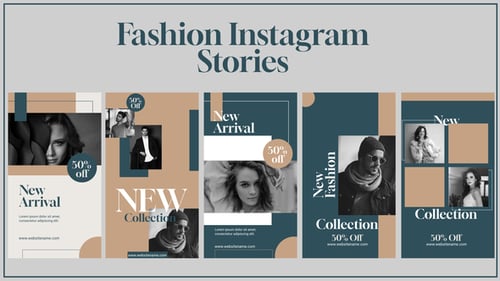 Download Fashion instagram stroies Premiere Pro Template