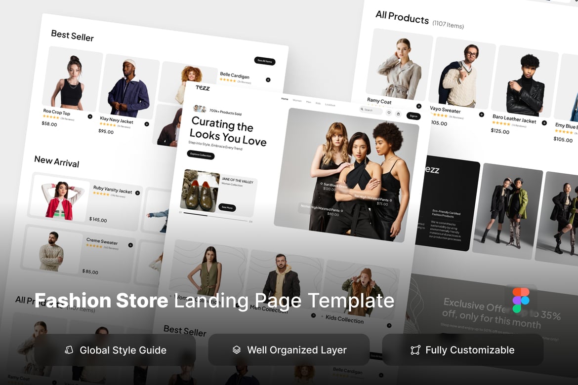 Download Fashion Store Website Design Figma Design