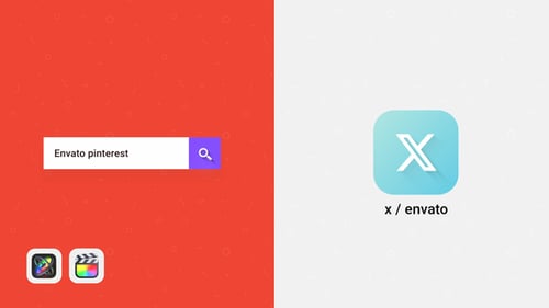Download Flat Search Logo Opener | Final Cut Pro | Motion Apple Motion Template