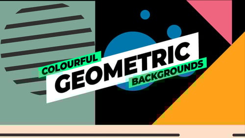 Download Geometric Backgrounds After Effect Template