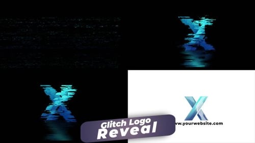 Glitch Logo Reveal After Effect Template Prime Access